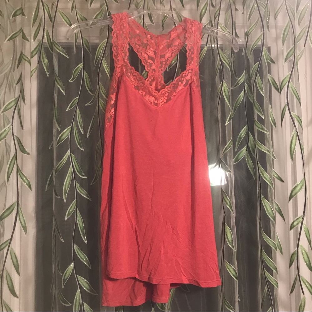 Pink sleep tank